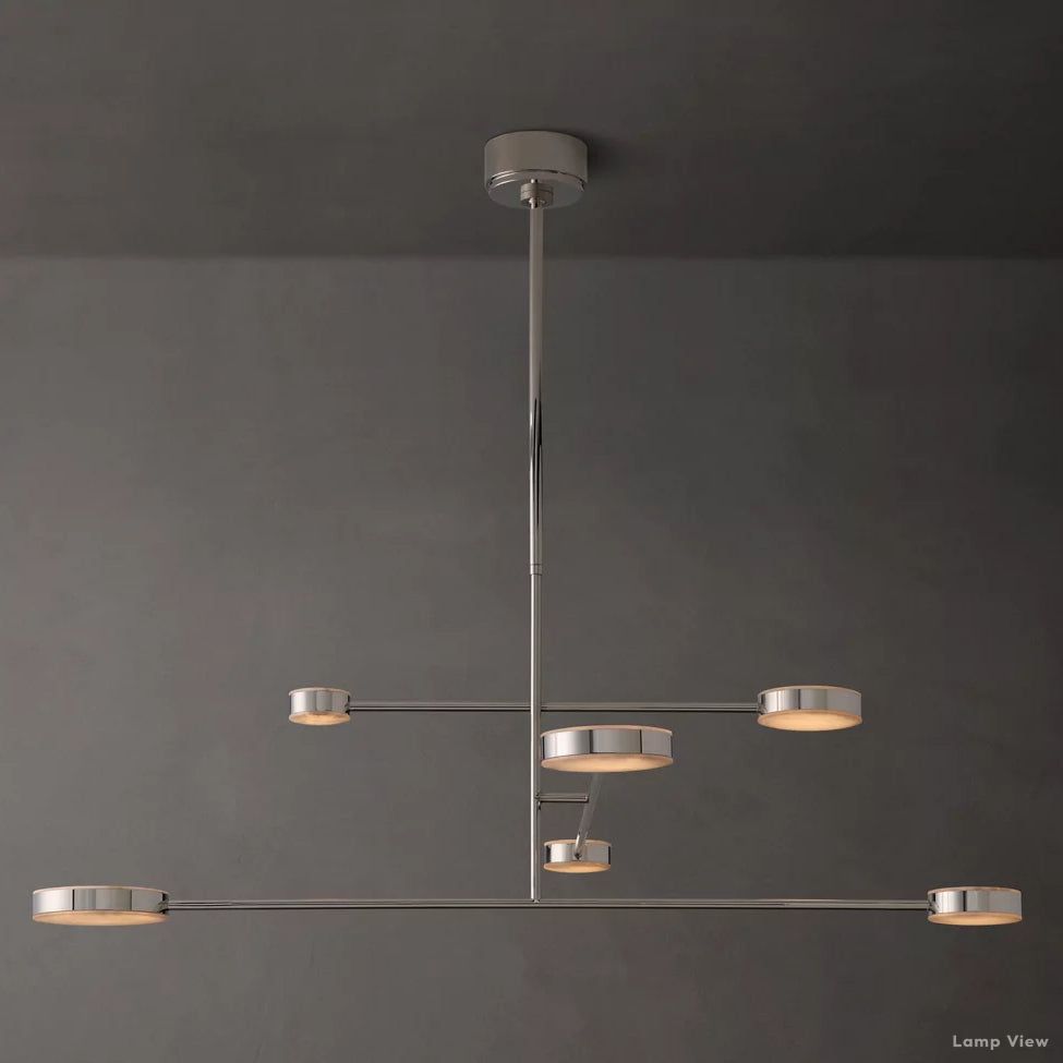 Alexander Modular Alabaster Mobile Chandelier 48"