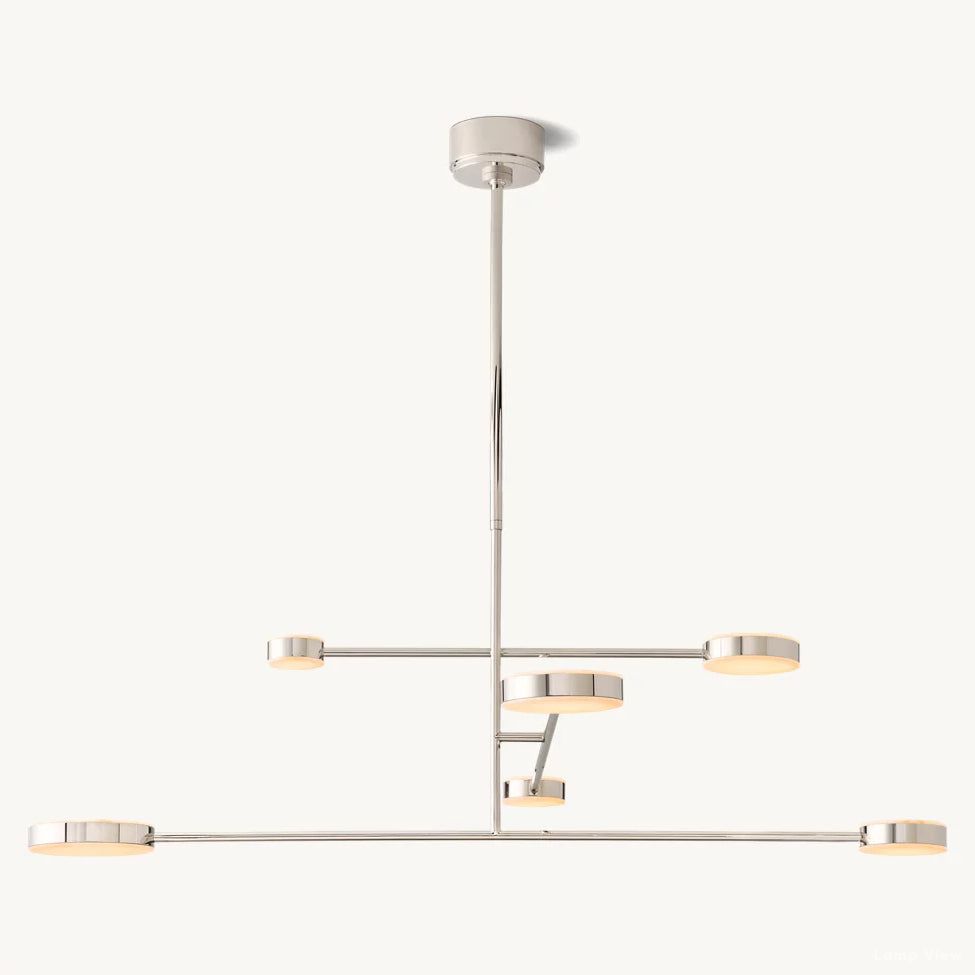Alexander Modular Alabaster Mobile Chandelier 48"