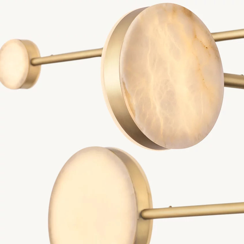 Alexander Modular Alabaster Mobile Chandelier 60"