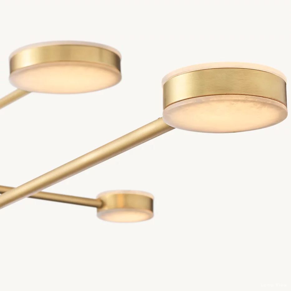 Alexander Modular Alabaster Mobile Chandelier 60"
