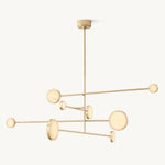 Alexander Modular Alabaster Mobile Chandelier 60"