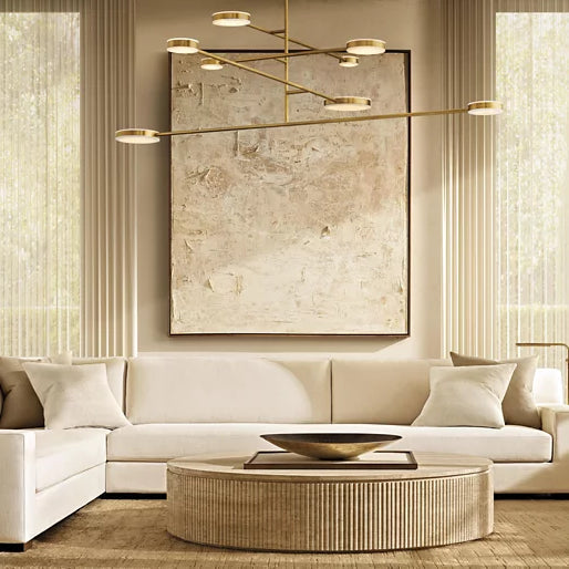 Alexander Modular Alabaster Mobile Chandelier 60"