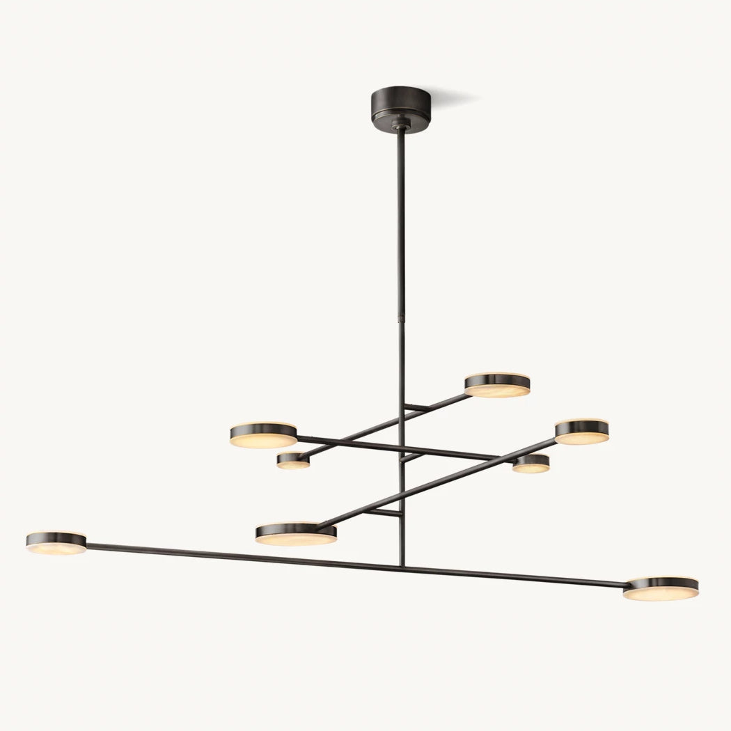 Alexander Modular Alabaster Mobile Chandelier 60"