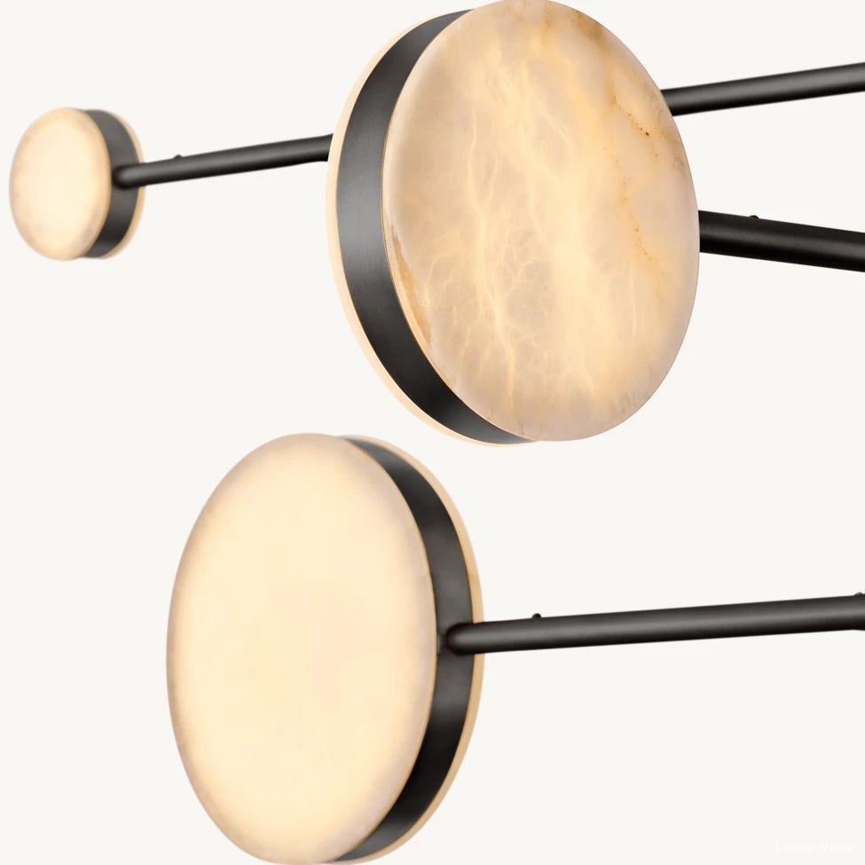 Alexander Modular Alabaster Mobile Chandelier 60"