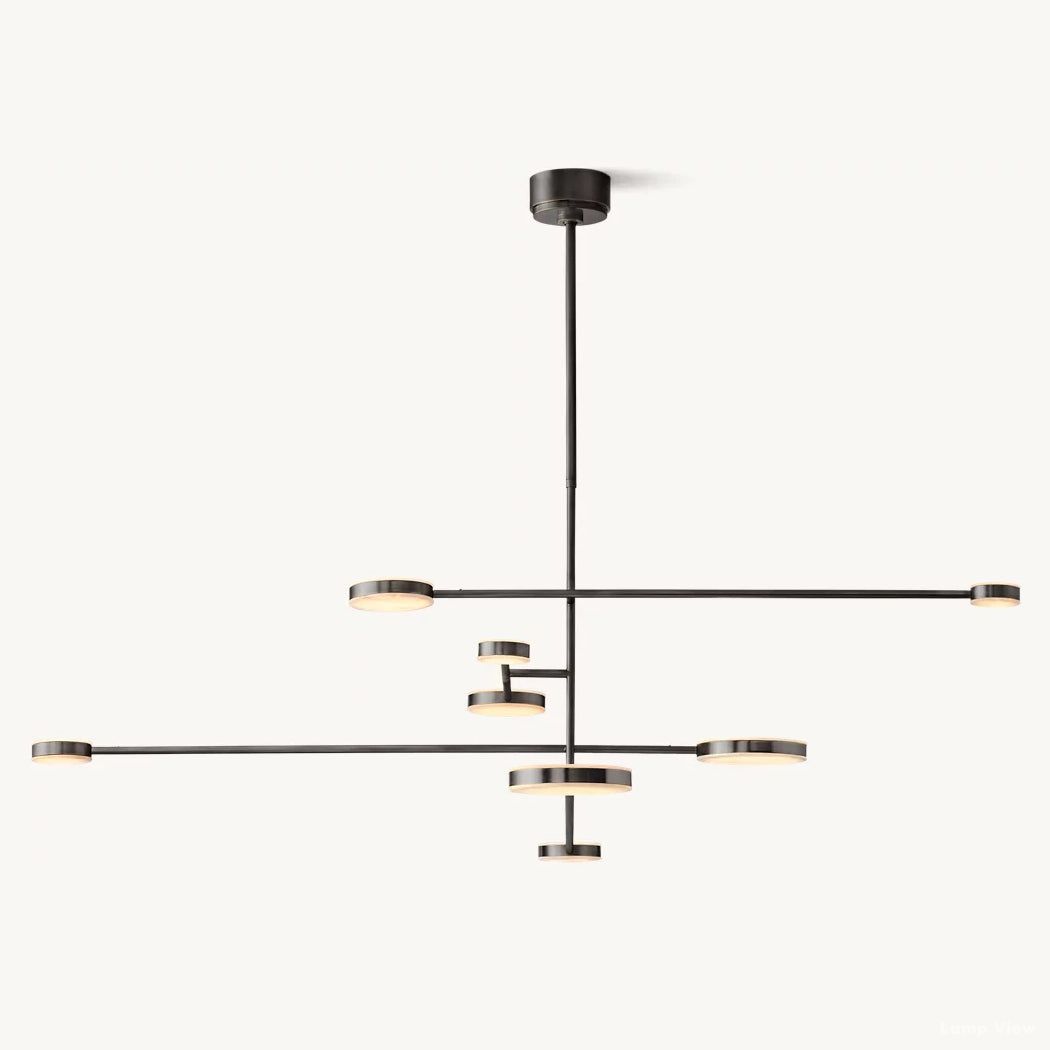 Alexander Modular Alabaster Mobile Chandelier 60"