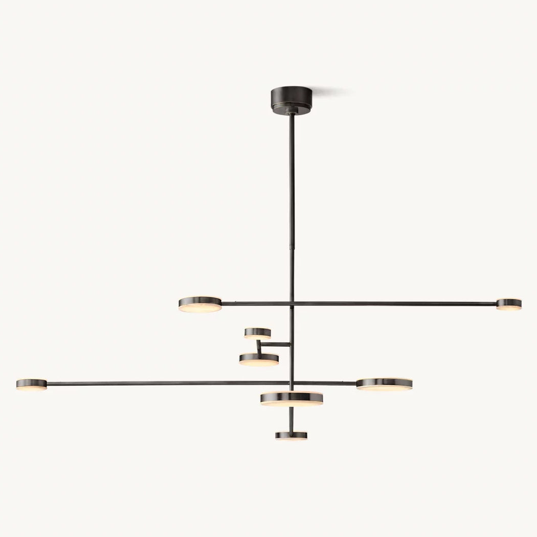 Alexander Modular Alabaster Mobile Chandelier 60"