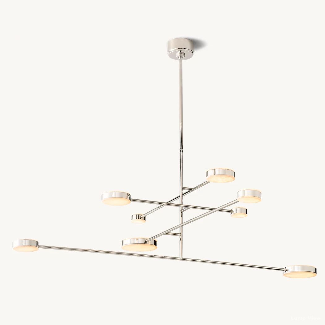 Alexander Modular Alabaster Mobile Chandelier 60"