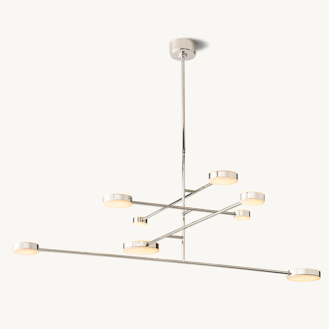 Alexander Modular Alabaster Mobile Chandelier 60"