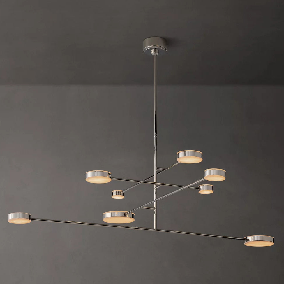 Alexander Modular Alabaster Mobile Chandelier 60"