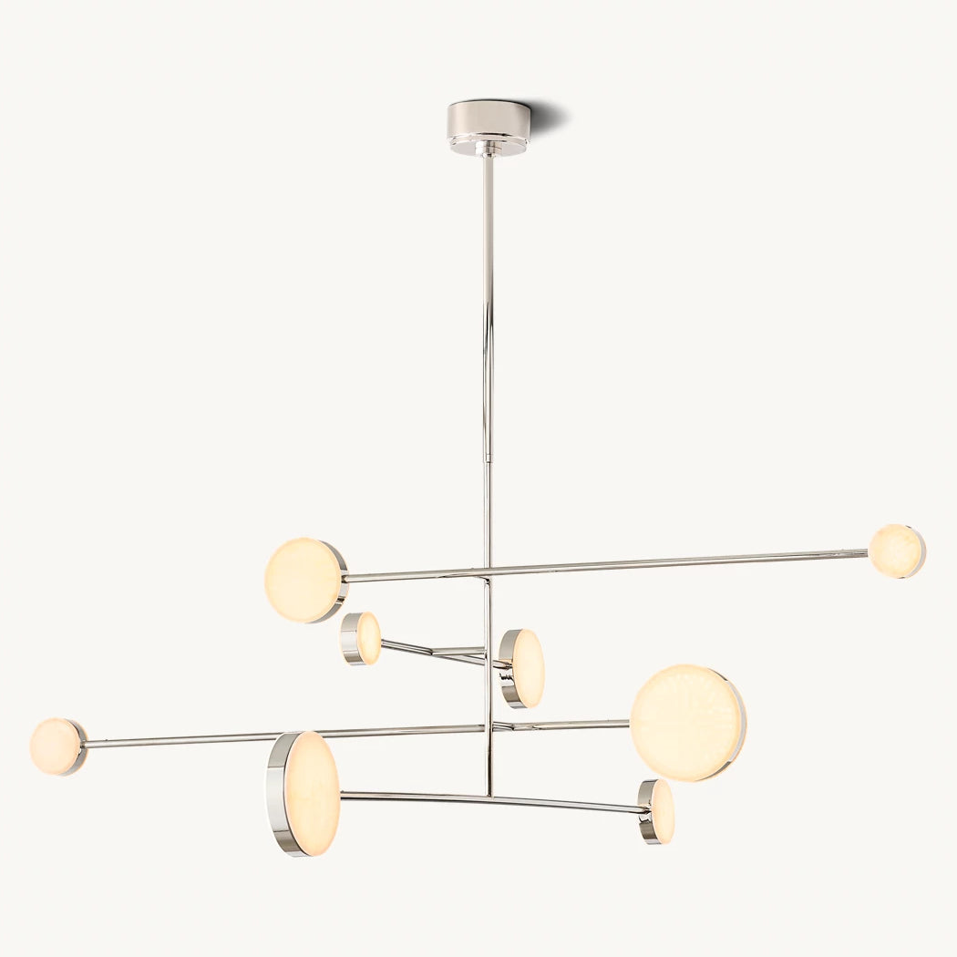 Alexander Modular Alabaster Mobile Chandelier 60"