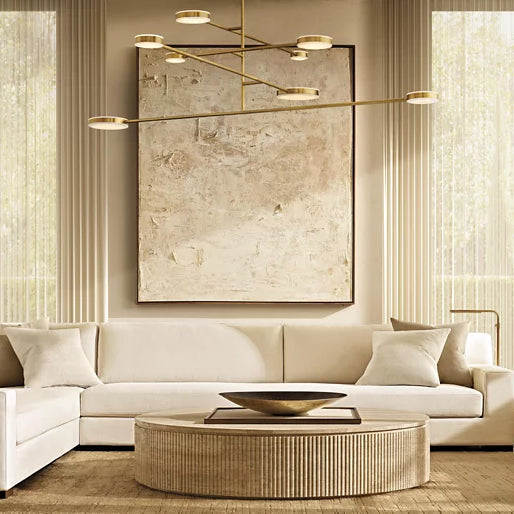 Alexander Modular Alabaster Mobile Chandelier 72"