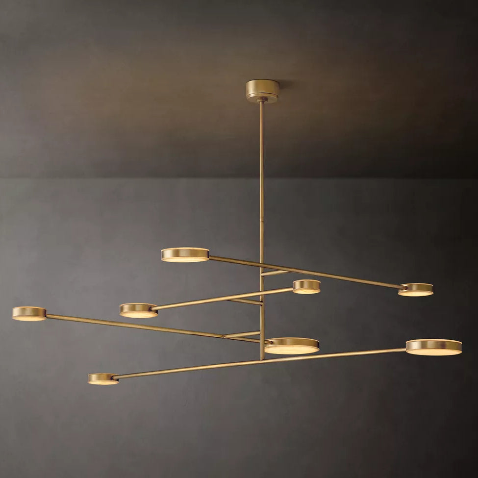 Alexander Modular Alabaster Mobile Chandelier 72"