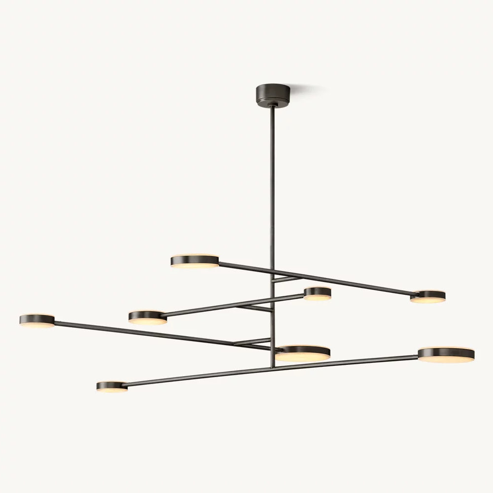 Alexander Modular Alabaster Mobile Chandelier 72"