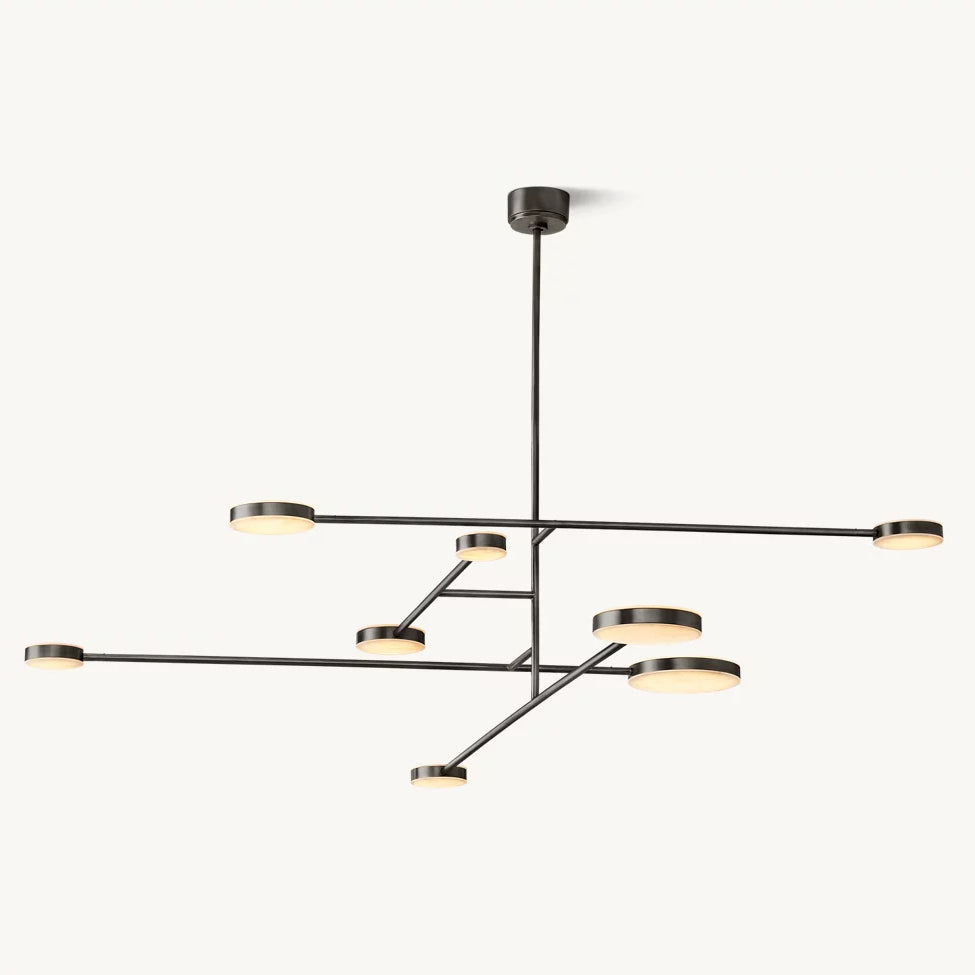 Alexander Modular Alabaster Mobile Chandelier 72"