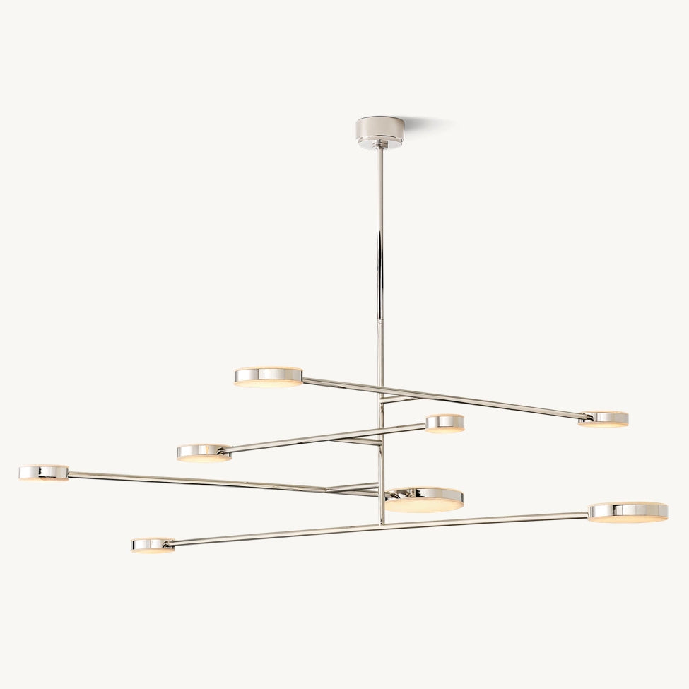 Alexander Modular Alabaster Mobile Chandelier 72"