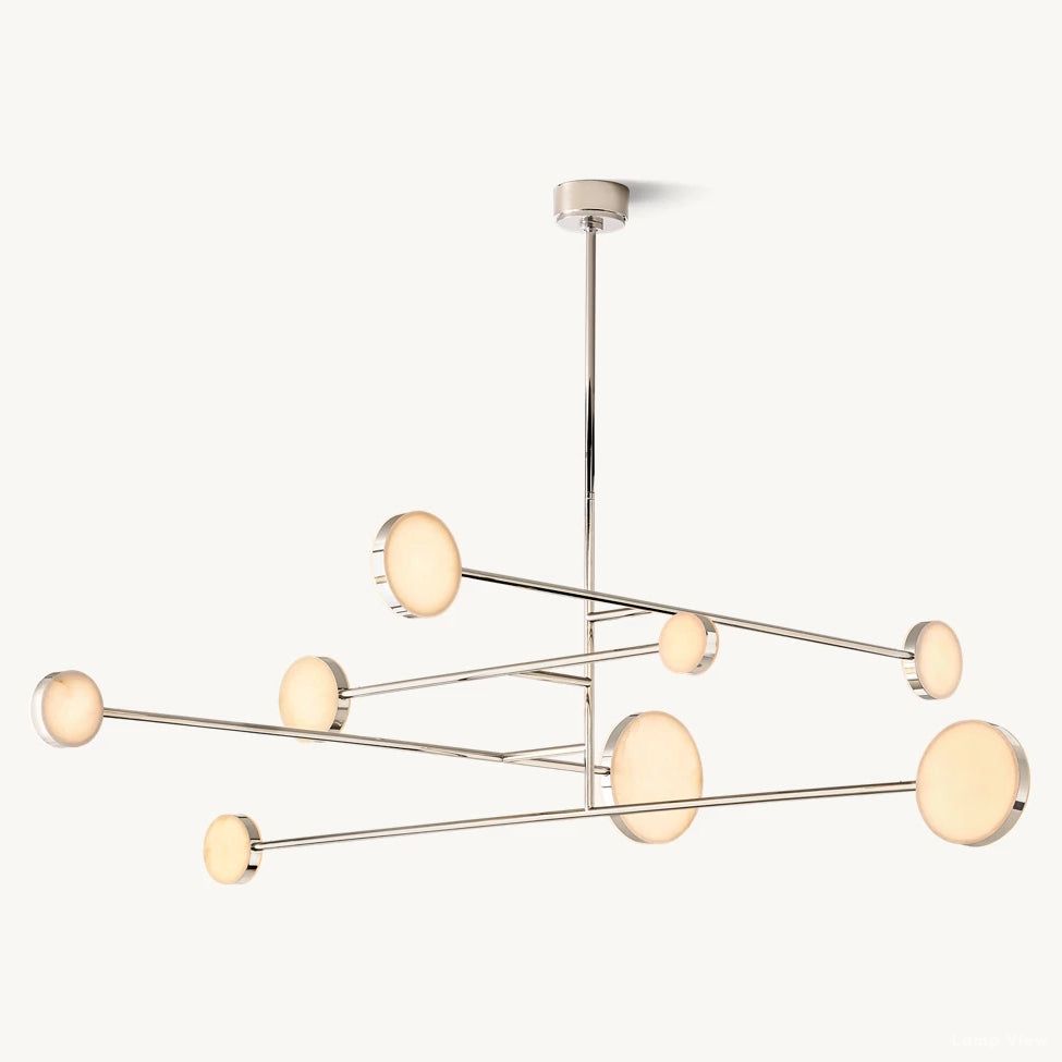 Alexander Modular Alabaster Mobile Chandelier 72"