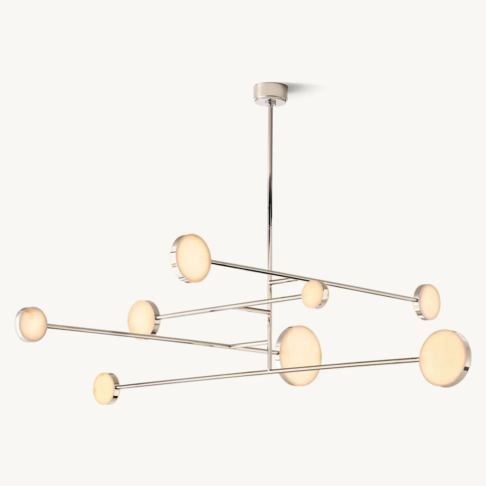 Alexander Modular Alabaster Mobile Chandelier 72"