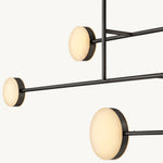 Alexander Modular Alabaster Linear Chandelier 72"