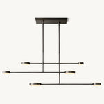 Alexander Modular Alabaster Linear Chandelier 54"