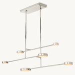 Alexander Modular Alabaster Linear Chandelier 54"