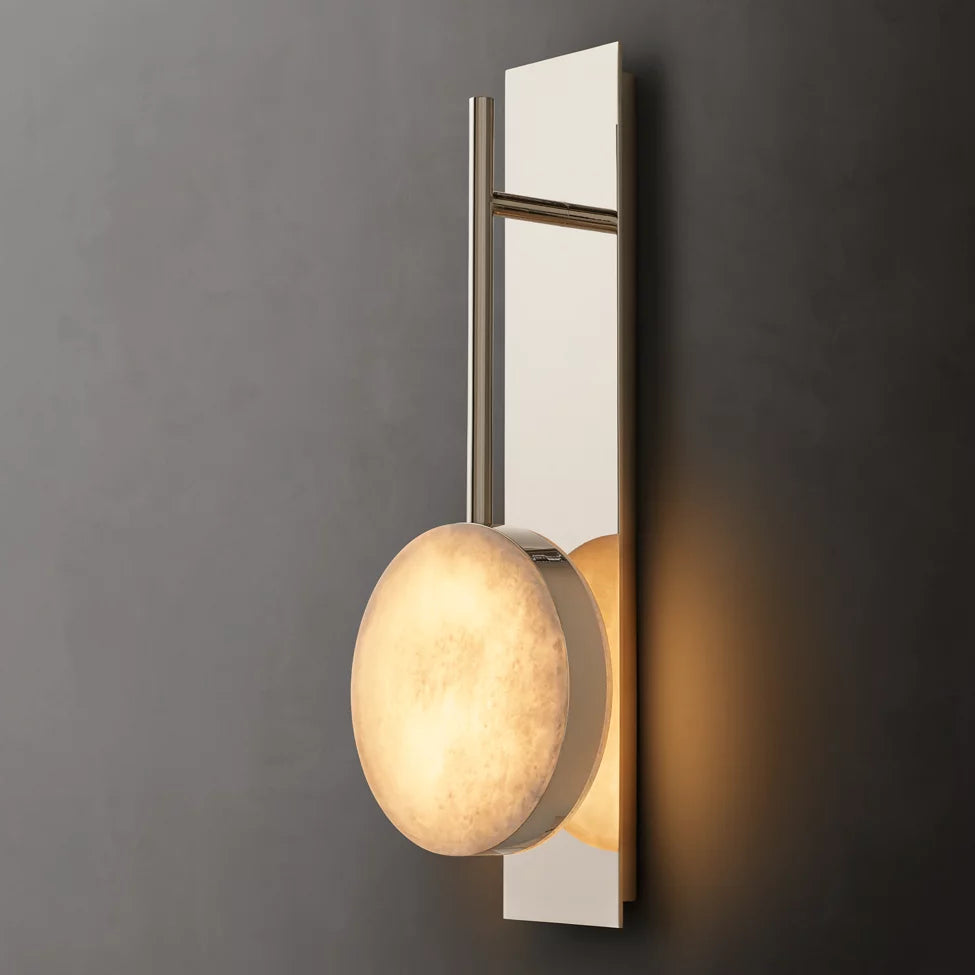 Alexander Modular Alabaster Wall Sonce 18"
