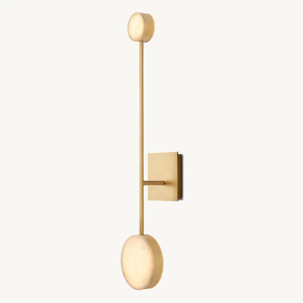 Alexander Modular Alabaster Wall Sonce 28"
