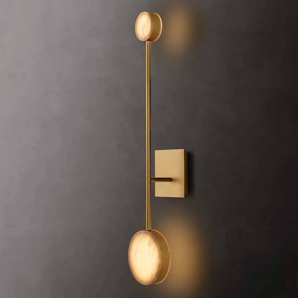 Alexander Modular Alabaster Wall Sonce 28"