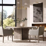 Callene Offset Globe Three-Arm Chandelier 46"