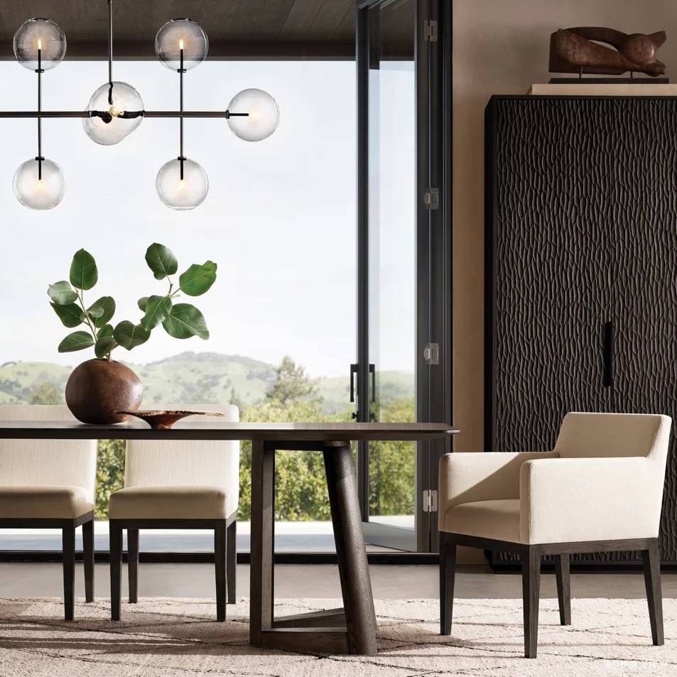 Callene Offset Globe Linear Chandelier 72"