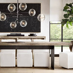 Callene Offset Globe Six-Arm Chandelier 40"