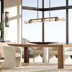 Savile Recessed Crystal Linear Chandelier 72"