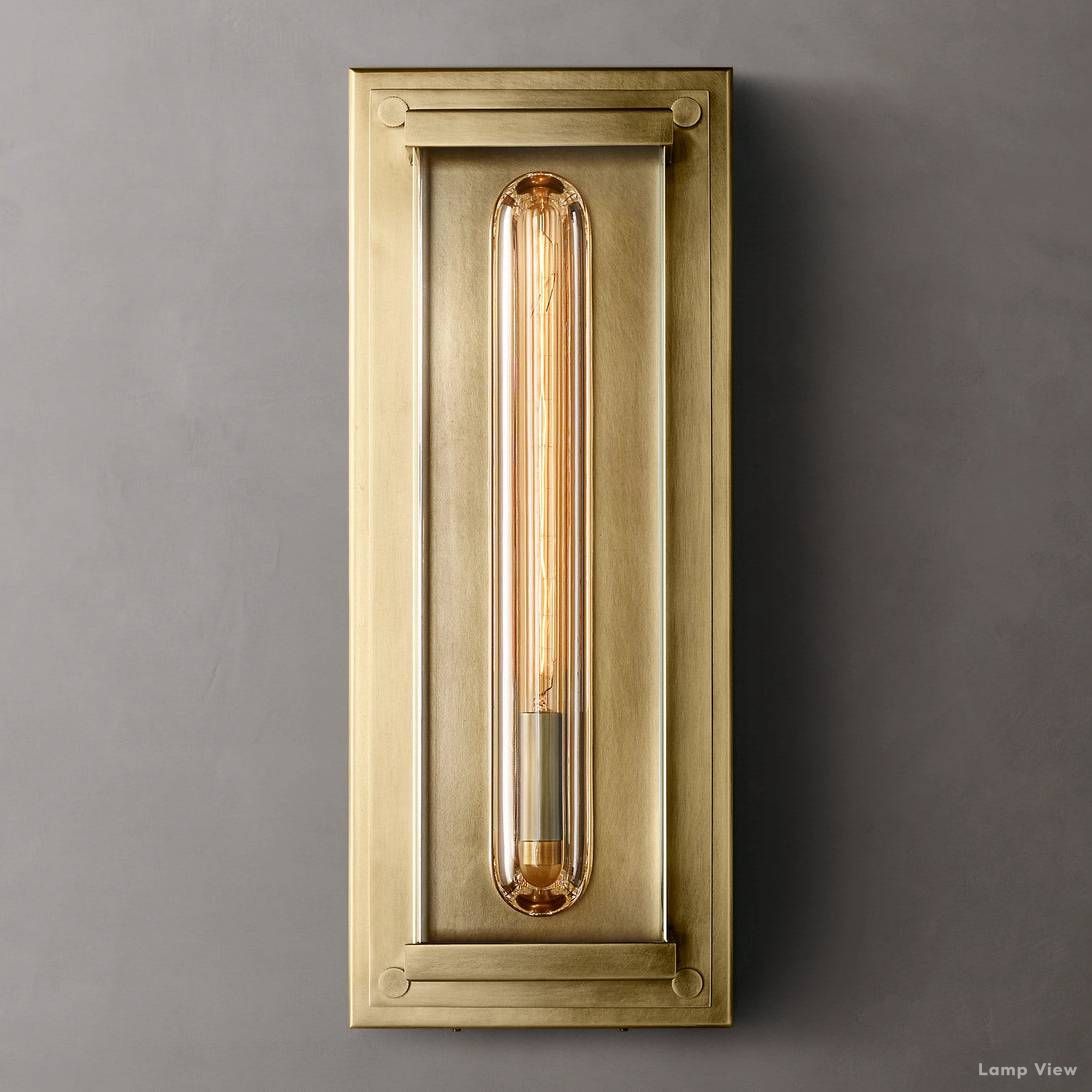 Savile Recessed Crystal Rectangular Wall Sconce