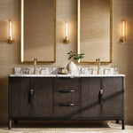 Savile Recessed Crystal Round Wall Sconce