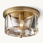 Savile Recessed Crystal Round Flush Mount