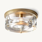 Savile Recessed Crystal Round Flush Mount