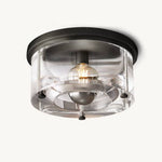 Savile Recessed Crystal Round Flush Mount