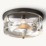 Savile Recessed Crystal Round Flush Mount