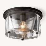 Savile Recessed Crystal Round Flush Mount