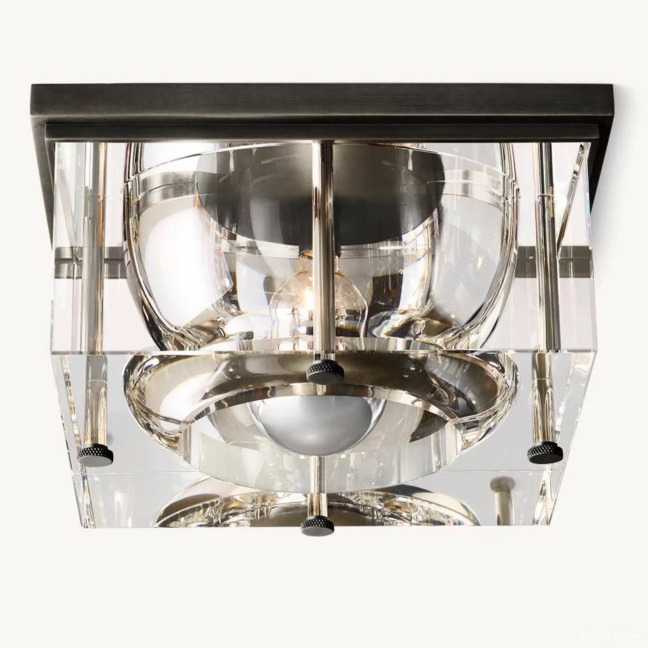 Savile Recessed Crystal Square Flush Mount