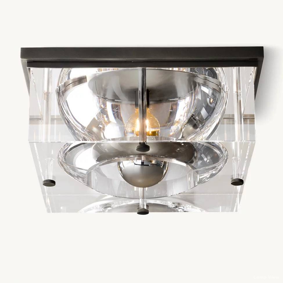 Savile Recessed Crystal Square Flush Mount