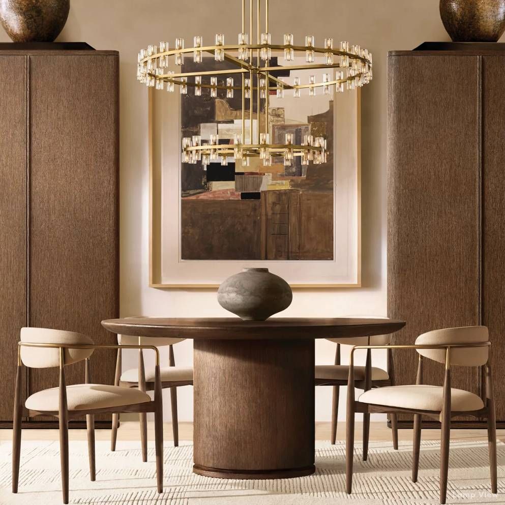 Arcachon Precision Crystal Two-Tier Round Chandelier 60"