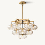 Cabrette Pristine Glass Round Chandelier 36"