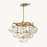 Cabrette Pristine Glass Round Chandelier 36"