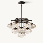 Cabrette Pristine Glass Round Chandelier 36"