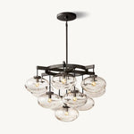 Cabrette Pristine Glass Round Chandelier 36"