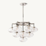 Cabrette Pristine Glass Round Chandelier 36"