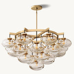 Cabrette Pristine Glass Round Chandelier 48"
