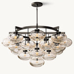 Cabrette Pristine Glass Round Chandelier 48"