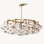 Cabrette Pristine Glass Round Chandelier 60"