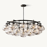 Cabrette Pristine Glass Round Chandelier 60"